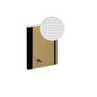 PAGNA Notizbuch Pur DIN A5 kariert natur 160 Bl.