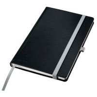 Leitz Notizbuch Style DIN A5 kariert satin schwarz 80 Bl.