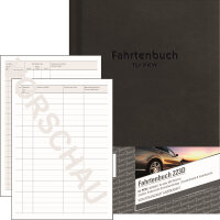 Avery Zweckform Fahrtenbuch 223D DIN A5 PKW schwarz 48 Bl.