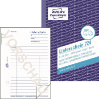 Avery Zweckform Lieferschein 724 DIN A6 nicht...