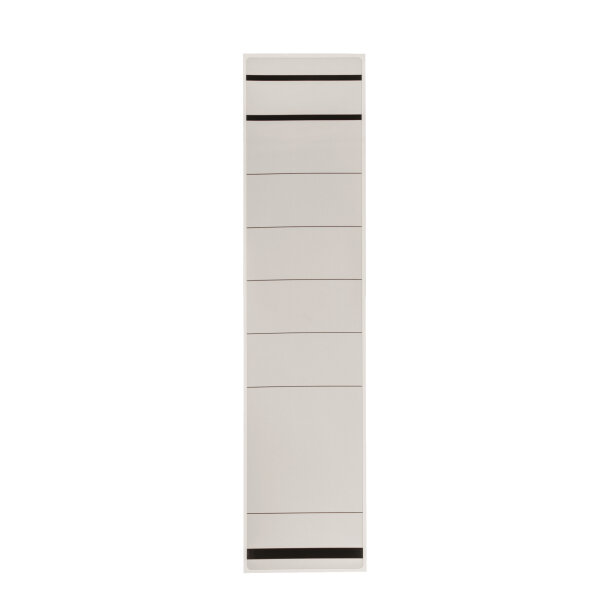 Westcott Ordnerrückenetikett breit/lang 61,5 x 285 mm (B x H) selbstklebend ohne Griffloch weiß 10 Etik./Pack.