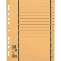 Oxford Trennblatt DIN A4 Manilakarton gelb 100 St./Pack.
