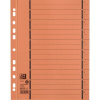 Oxford Trennblatt DIN A4 Manilakarton orange 100 St./Pack.