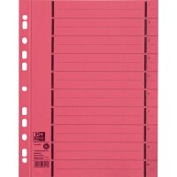 Oxford Trennblatt DIN A4 Manilakarton rot 100 St./Pack.
