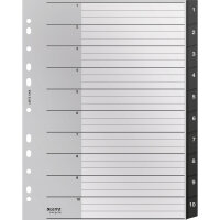 Leitz Zahlenregister Recycle DIN A4, Überbreite 1-10...