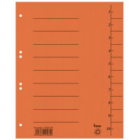 Bene Trennblatt DIN A4 Karton orange 100 St./Pack.