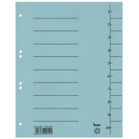 Bene Trennblatt DIN A4 Karton blau 100 St./Pack.