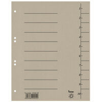 Bene Trennblatt DIN A4 Karton grau 100 St./Pack.
