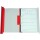 BOI Patienten-Dokumentationsmappe Befunde DIN A4 25mm Kunststoff grau/rot