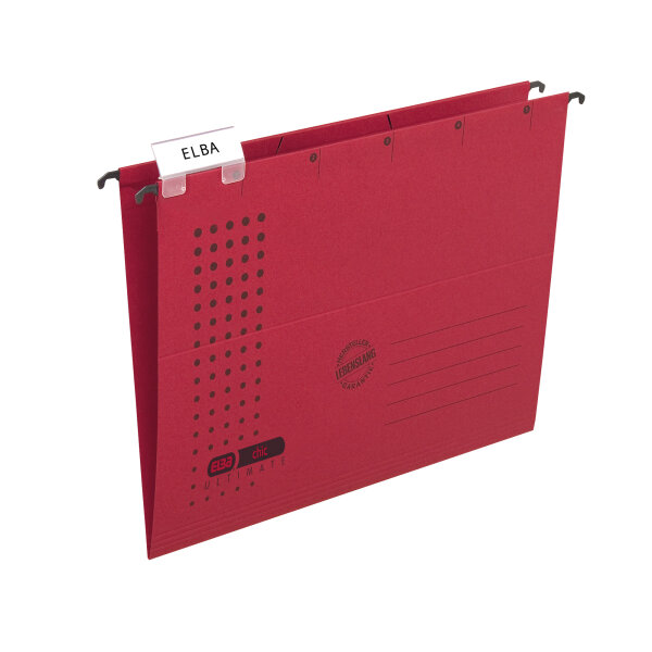 ELBA Hängemappe chic® ULTIMATE® DIN A4 240g/m² Karton rot 5 St./Pack.
