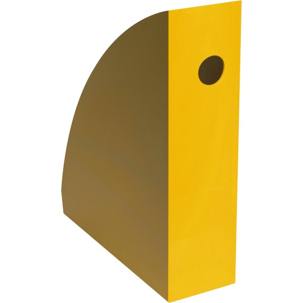 Exacompta Stehsammler Mag-Cube Bee Blue 8,2 x 30,5 x 26,6 cm (B x H x T) DIN A4, Überbreite Werkstoff: Kunststoff safrangelb