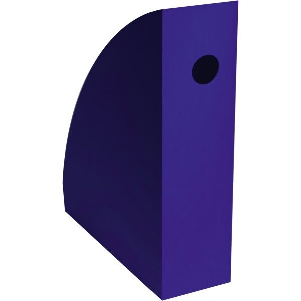 Exacompta Stehsammler Mag-Cube Bee Blue 8,2 x 30,5 x 26,6 cm (B x H x T) DIN A4, Überbreite Werkstoff: Kunststoff navyblau