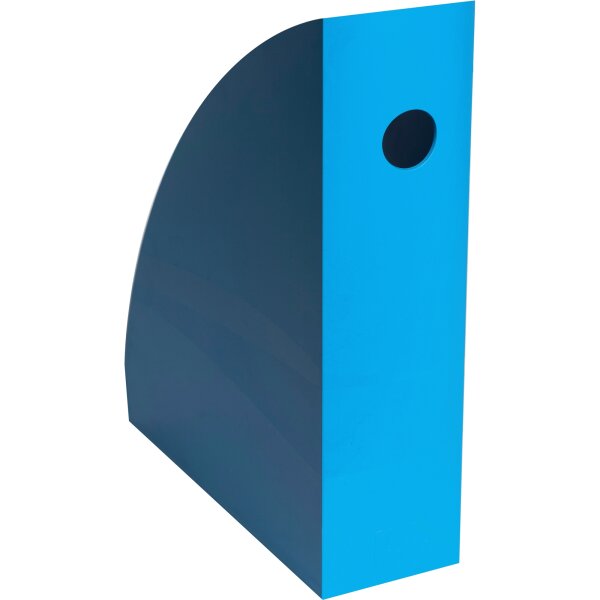 Exacompta Stehsammler Mag-Cube Bee Blue 8,2 x 30,5 x 26,6 cm (B x H x T) DIN A4, Überbreite Werkstoff: Kunststoff türkis