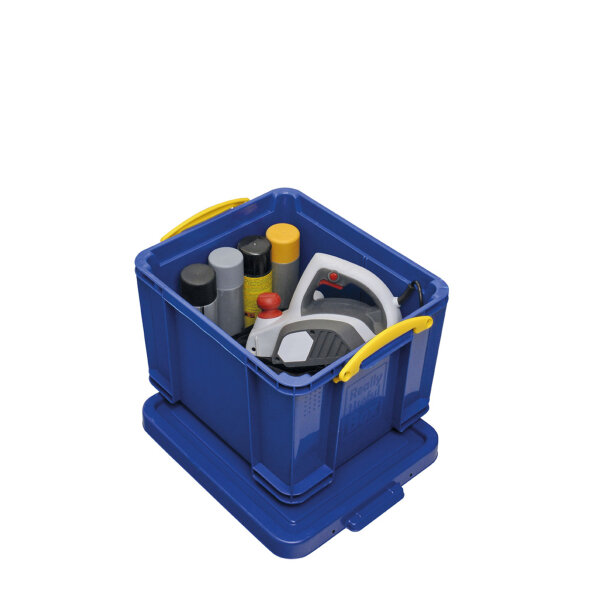 Really Useful Box Aufbewahrungsbox 48 x 31 x 39 cm (B x H x T) DIN A4 35l Polypropylen blau