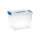 Tontarelli Aufbewahrungsbox Combi Box 38,9 x 28,5 x 27,7 cm (B x H x T) 18l Kunststoff transparent/ozeanblau