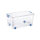 Tontarelli Aufbewahrungsbox Combi Box 59,3 x 29 x 38 cm (B x H x T) 43l Kunststoff transparent/ozeanblau