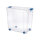 Tontarelli Aufbewahrungsbox Combi Box 59,3 x 55,4 x 38 cm (B x H x T) 85l Kunststoff transparent/ozeanblau