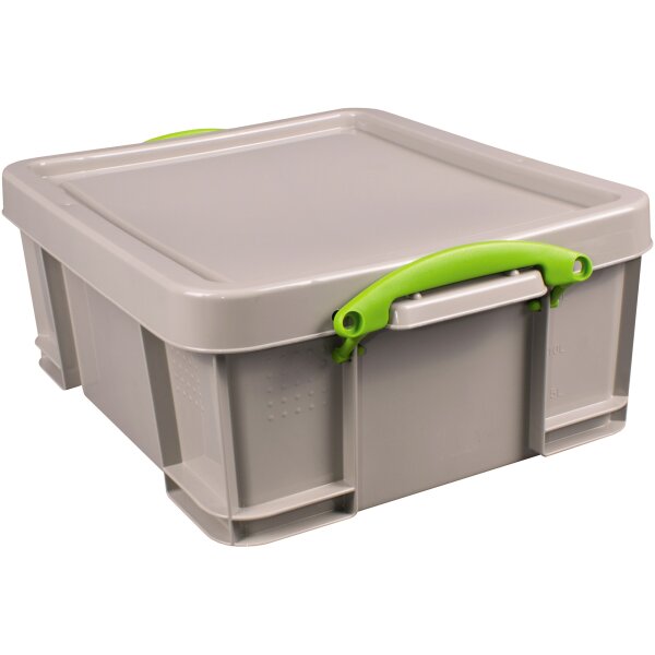 Really Useful Box Aufbewahrungsbox 48 x 20 x 39 cm (B x H x T) 18l Polypropylen, 100 % recycelt taubengrau