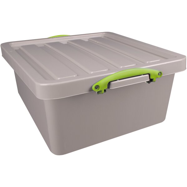 Really Useful Box Aufbewahrungsbox 47 x 21 x 52 cm (B x H x T) 31,5l Polypropylen, 100 % recycelt taubengrau