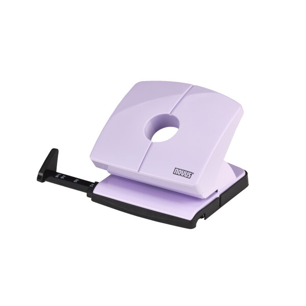 NOVUS Locher B 220 Color ID 2.0 8cm 20 Bl. (80 g/m²) mit Anschlagschiene pretty lilac