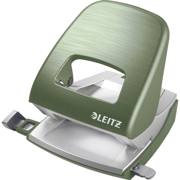 Leitz Locher NeXXt Style 5006 8cm 30 Bl. (80 g/m²) mit Anschlagschiene seladon grün