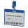 DURABLE Namensschild 90 x 60 mm (B x H) drehbarer Clip blau 25 St./Pack.