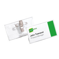 DURABLE Namensschild 75 x 40 mm (B x H) Kombiklemme...