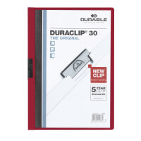 DURABLE Klemmmappe DURACLIP® 30 DIN A4 Hartfolie...