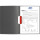 DURABLE Klemmmappe DURASWING® COLOR DIN A4 Polypropylen Farbe der Rückseite: anthrazit Farbe der Klemme: rot 5 St./Pack.