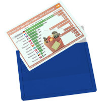 EICHNER Sichttasche DIN A4 quer Hart-PVC blau 10 St./Pack.