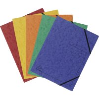 Exacompta Eckspanner DIN A4 Colorspankarton blau, gelb,...
