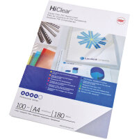 GBC® Deckblattfolie HiClear DIN A4 180µm PVC...