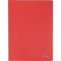 Exacompta Sichtbuch Opak DIN A4 Polypropylen rot 20...