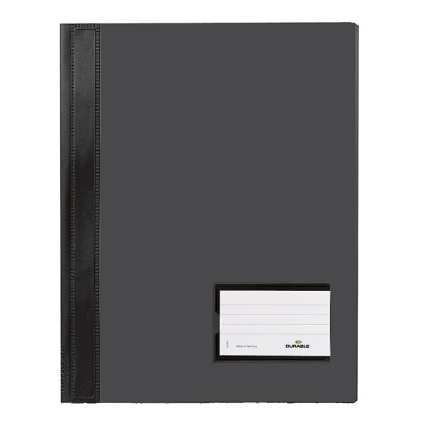 DURABLE Schnellhefter DURALUX® TRANSLUZENT DIN A4, Überbreite PVC schwarz