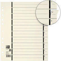 Oxford Trennblatt DIN A4 Kraftkarton chamois 100 St./Pack.