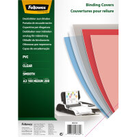 Fellowes® Deckblattfolie DIN A3 200µm PVC, 40 %...