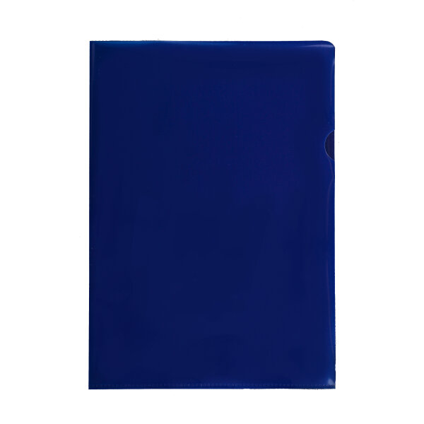 prooffice Sichthülle DIN A4 150µm oben, rechts offen Polypropylen blau glatt 10 St./Pack.