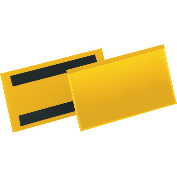 DURABLE Etikettenhülle 16,3 x 8,3 cm (B x H) Polypropylen gelb 50 St./Pack.