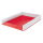 Leitz Briefablage WOW Duo Colour DIN A4, DIN C4, Folio, Letter Polystyrol Farbe: rot/weiß