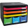 Exacompta Schubladenbox STORE-BOX Maxi 6 Schubladen DIN A4 quer Polystyrol Gehäusefarbe: schwarz Farbe der Schublade: mehrfarbig