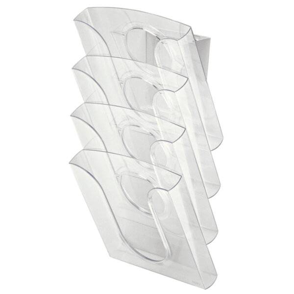Leitz Prospekthalter Presenter 26,2 x 26,1 x 22 cm (B x H x T) DIN A4 Polystyrol glasklar 1 Fach 4 St./Pack.
