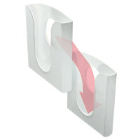 Leitz Prospekthalter Presenter 26,2 x 26,1 x 22 cm (B x H x T) DIN A4 Polystyrol glasklar 1 Fach 4 St./Pack.