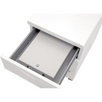 WEDO® Dokumentenkassette 35,5 x 6,7 x 26 cm (B x H x T) DIN A4 Scheibenschloss Stahlblech, pulverbeschichtet lichtgrau