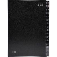 Soennecken Pultordner oeco DIN A4 1-31 Karton schwarz 31...
