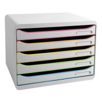 Exacompta Schubladenbox BIG-BOX plus quer 5 Schubladen...