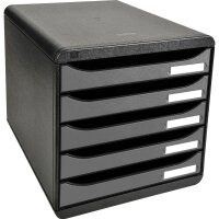Exacompta Schubladenbox BIG-BOX plus 5 Schubladen DIN A4,...