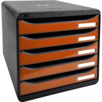 Exacompta Schubladenbox BIG-BOX plus 5 Schubladen DIN A4,...