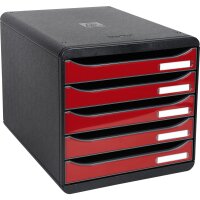 Exacompta Schubladenbox BIG-BOX plus 5 Schubladen DIN A4,...
