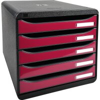 Exacompta Schubladenbox BIG-BOX plus 5 Schubladen DIN A4,...