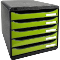 Exacompta Schubladenbox BIG-BOX plus 5 Schubladen DIN A4,...